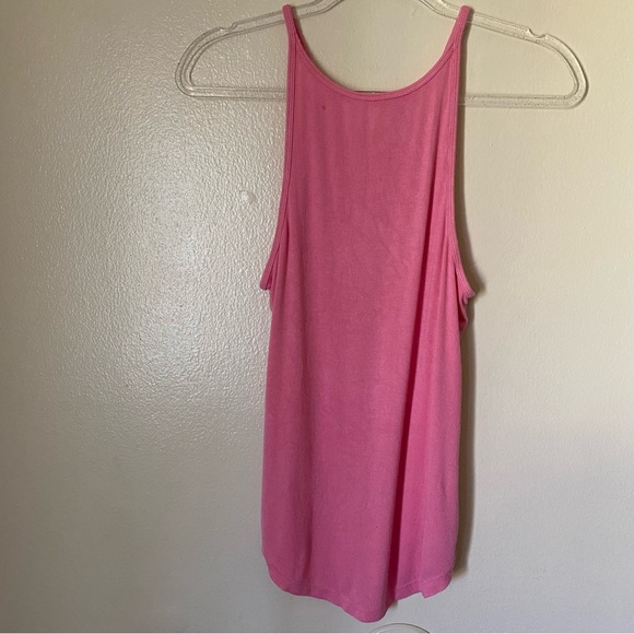 Lilka Anthropologie Pink Rayon Spandex Flowy Tank Top - Picture 2 of 9